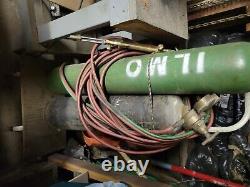 Used oxygen acetylene tanks with regulators, hoses, torch tips, and cart included