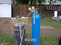 Used oxygen acetylene welding cutting torch kit