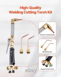 VEVOR Oxygen Acetylene Torch Kit Gas Welding Cutting Torch Kit 12PCS Oxy Acetyle