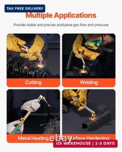VEVOR Oxygen Acetylene Torch Kit, Gas Welding Cutting Torch Kit, 14PCS Portable