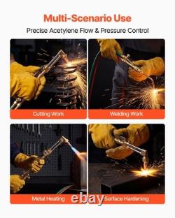 VEVOR Oxygen Acetylene Torch Kit Oxy Acetylene Gas Welding Cutting Torch Kit