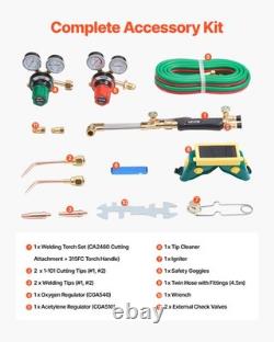 VEVOR Oxygen Acetylene Torch Kit with Check Valves Gas Welding Cutting Torch Kit