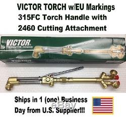 VICTOR 315FC TORCH With2460 CUTTING ATTACHMENT & REGULATORS (WELDING KIT SETUP!)