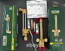 VICTOR Cutting Torch Set CA2460+, 315FC+and 2 Tips. NEW NEVER USED