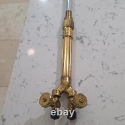 VICTOR/UNIWELD Oxy-Ace Welding Torch, Brass Dual Valves And Fixed Bent Neck Tube VICTOR/UNIWELD Oxy-Ace Welding Torch, Brass Dual Valves And Fixed Bent Neck Tube