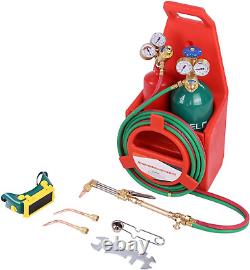 Vermon Oxygen Acetylene Welding Cutting Torch Kit, Oxyacetylene Torches with Pipe