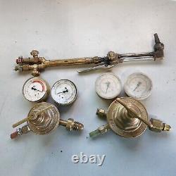 Victor 100C Torch CSR 360A Valve Gauge 450D Oxygen Regulator Welding Cutting