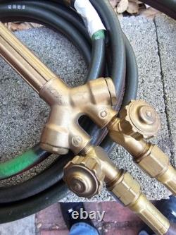 Victor 100FC Cutting Brazing Welding Torch Handle With 5-W-1 Tip, 13 Feet Hoses