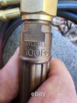 Victor 100FC Cutting Brazing Welding Torch Handle With 5-W-1 Tip, 13 Feet Hoses
