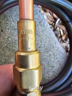 Victor 100FC Cutting Brazing Welding Torch Handle With 5-W-1 Tip, 13 Feet Hoses