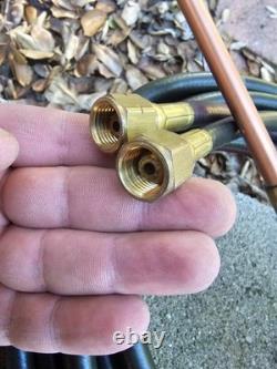 Victor 100FC Cutting Brazing Welding Torch Handle With 5-W-1 Tip, 13 Feet Hoses