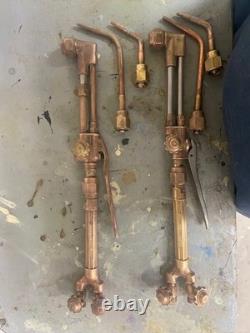 Victor 315 Torch, Cutting head, #3 & #1 welding tips