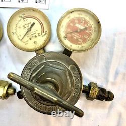 Victor Cutting Torch Gauges Acetylene Oxygen (# Csr 460 A & Csr 450 D) Untested