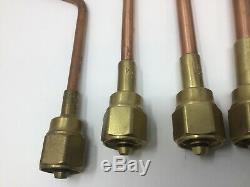 Victor Cutting Torch Handle H315FC OXY Acetylene Welding Brazing Rosebud Tip Lot