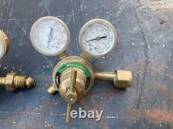 Victor Cutting Welding Torch 100C MS, Regulators 250 80 540, 250 15 510, Hoses