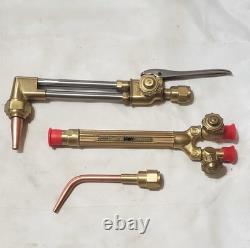 Victor Cutting Welding Torch Set CA1350 Attachment 100C Handle 0-3-101 Tip 0-W-1