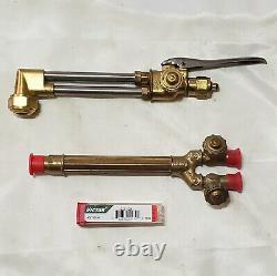 Victor Cutting Welding Torch Set CA1350 Attachment 100C Handle 0-3-101 Tip USA