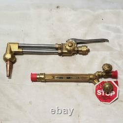 Victor Cutting Welding Torch Set CA1350 Attachment 100C Handle 1-3-101 Tip USA