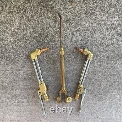 Victor Cutting Welding Torch Set Lot CA1350 CA250 Attachments WH 260C Handle