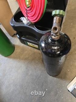 Victor G150 0384-0948 Acetylene Welding Cutting Brazing Kit With Tanks and Tote