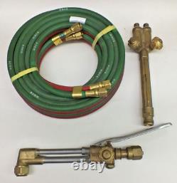 Victor H315FC & CA2460 Cutting Torch Set & New Twin Line Welding Hose