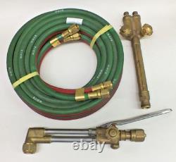 Victor H315FC & CA2460 Cutting Torch Set & New Twin Line Welding Hose