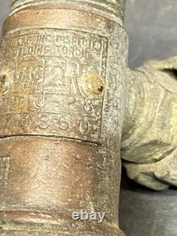 Victor J28 Brazing Welding Torch Handle J-28, V372574 Cutting Head, 3 Tips 2 & 1