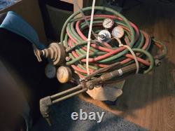 Victor/Radnor Oxy-Acetylene Torch Set, Gauges, & Hose For Welding & Cutting