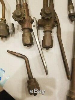 Victor Torch Welding Cutting Brazing Heads Torch Tips Lot 10 Pieces Tools