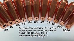 Victor Type HD (300 series) Super Torch Tip Set (Welding, Cutting, Gouging)-25pc
