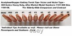 Victor Type HD (300 series) Super Torch Tip Set (Welding, Cutting, Gouging)-25pc