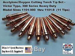Victor Type HD 300 Series #  1101-7 Oxygen/Acetylene Cutting Torch Tip 2pc 