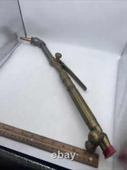 Vintage AIRCO 4875 Welding Cutting Torch Style Brass Corncob Pattern Excellent