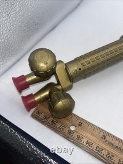 Vintage AIRCO 4875 Welding Cutting Torch Style Brass Corncob Pattern Excellent