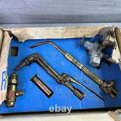 Vintage AIRCO Welding Torch, Cutting Torch, O2 Gauge & Pressure Regulator