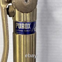 Vintage Brass PUROX Welding Cutting Torch Type E W Extra Tip