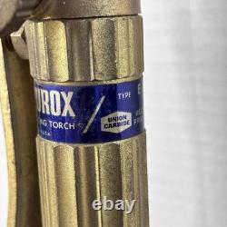 Vintage Brass PUROX Welding Cutting Torch Type E W Extra Tip