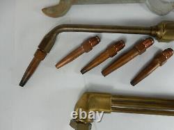 Vintage Craftsman Brass Welding & Cutting Torches Extra Tips, Wrenches