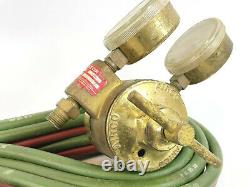 Vintage Dockson Model L Oxy Acetylene Welding Cutting Torch with Hose & Regulator