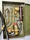 Vintage Oxy Acetylene Welding Torch Tip Set Brass Tips w Green Metal Case