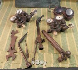 Vintage Sears Craftsman Oxy-Acetylene Cutting Welding Torch Regulators LOT