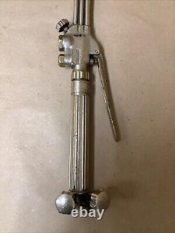 Vintage Smiths SC209 Oxy Acetylene Welding Cutting Torch Silver/Gold