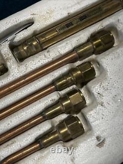 Vintage Victor 100 Super Range Torch Kit With hose and 5 Tips Untested AS/IS