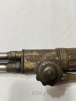 Vintage Victor Cutting Welding Torch Model ST-1201 Working 2.75 Tip