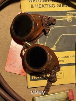 Vintage Victor Super-Range Welding And Cutting Outfit Torch Nozzles Regulators