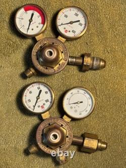 Vintage Victor Super-Range Welding And Cutting Outfit Torch Nozzles Regulators