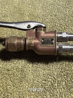 Vintage Victor Super-Range Welding And Cutting Outfit Torch Nozzles Regulators