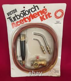 Vintage Victor Turbo Torch Welding Cutting Acetylene Kit X-3B/ tool Turbotorch