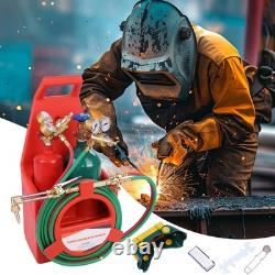 Welding Cutting Torch Kit Oxygen Acetylene Brass Torch with 4L Tanks Regulators