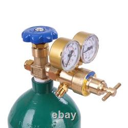Welding Cutting Torch Kit Oxygen Acetylene Brass Torch with 4L Tanks Regulators